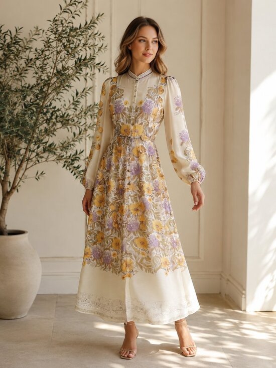 Zimmermann Dresses & Skirts - Yellow Floral Maxi Dress